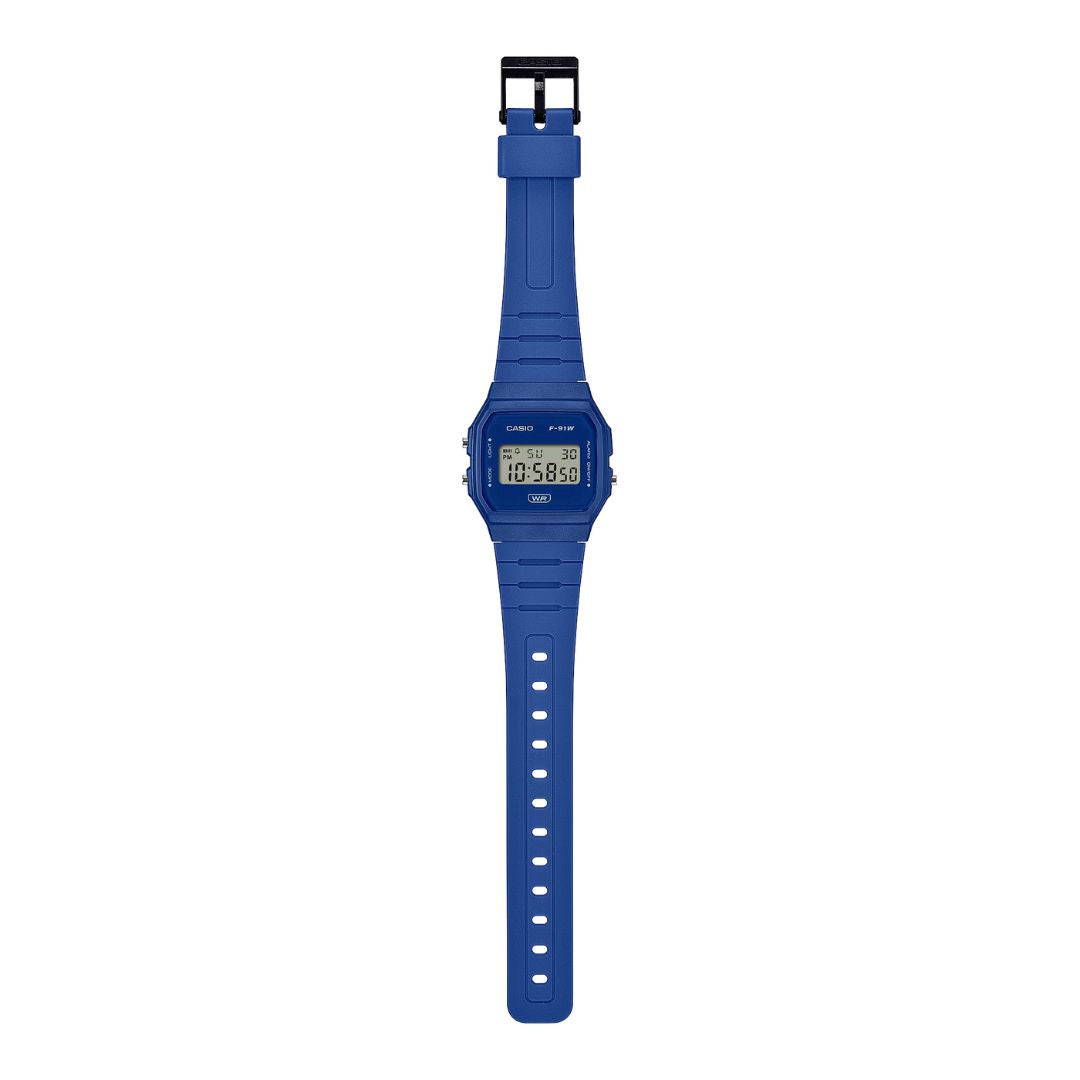 Casio F-91WB-2A1EF rannekello, sininen