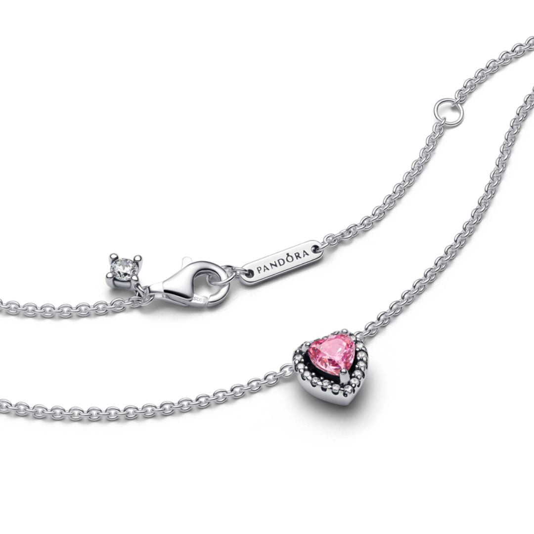 Pandora Timeless Elevated Heart kaulakoru, hopea, 398425C02-45