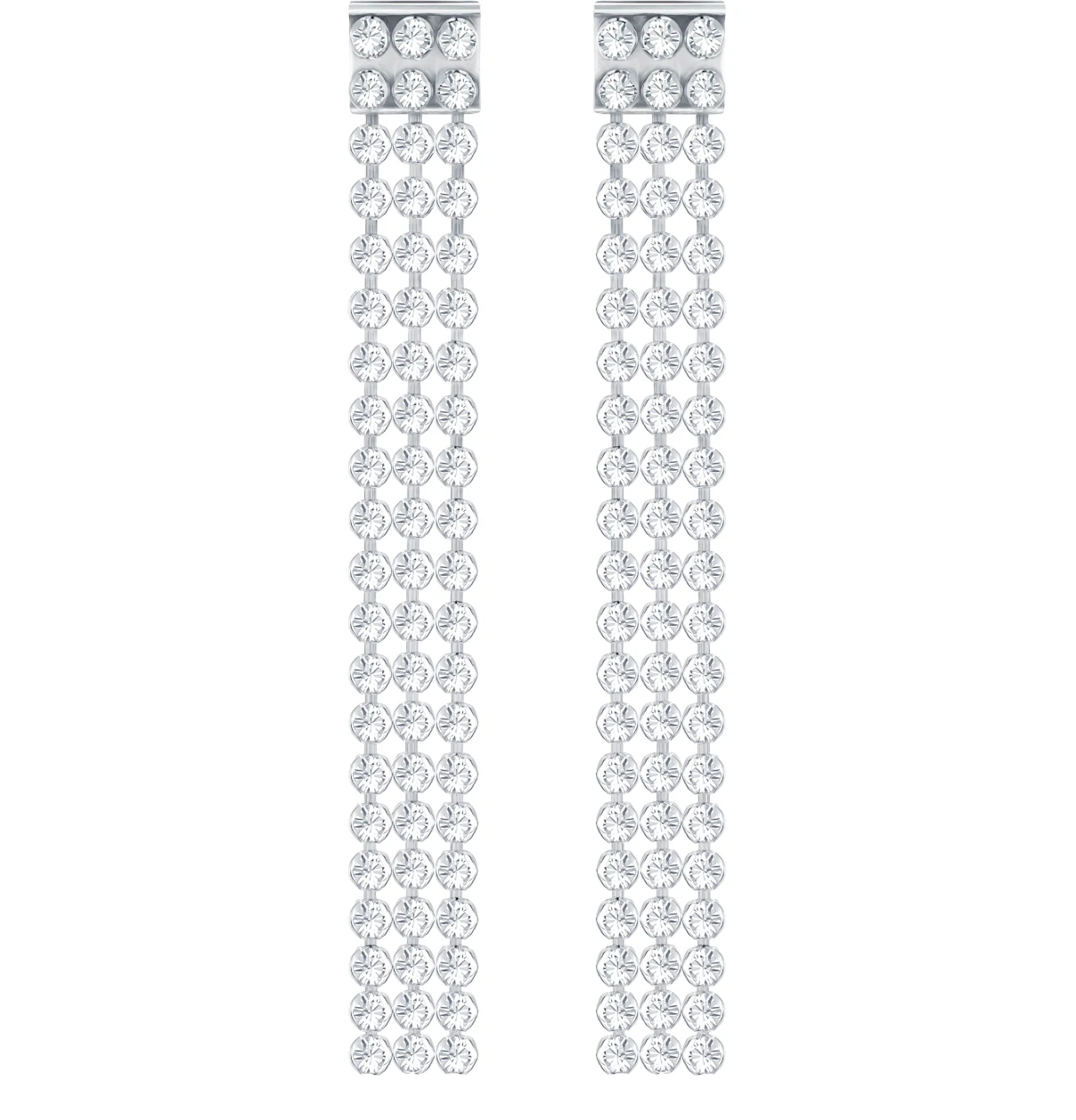 Swarovski pitkät Fit korvakorut, kirkas - Swarovski - Laatukoru