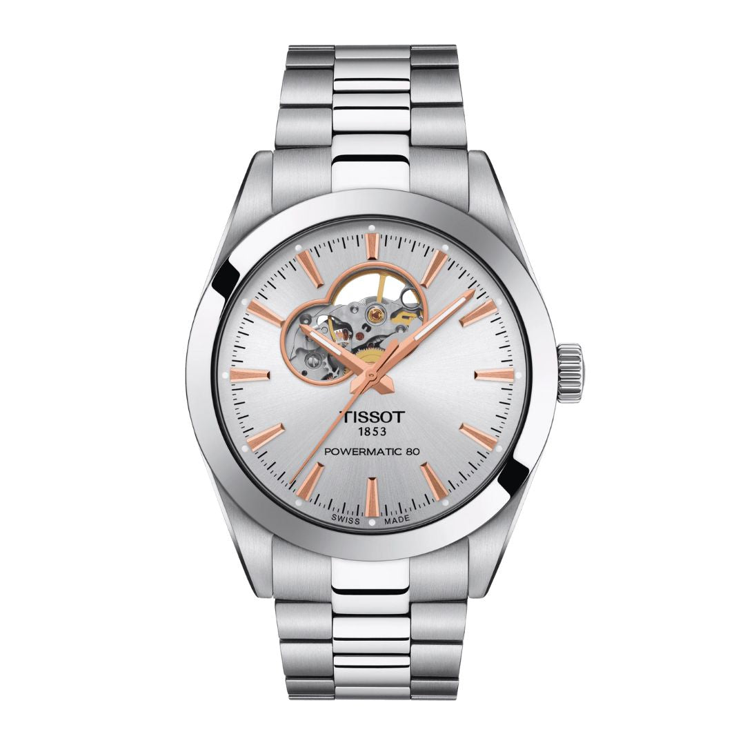 Tissot Gentleman Powermatic 80 Open Heart T1274071103101 rannekello